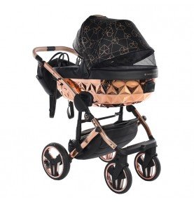 Universalus vežimėlis Junama Heart 2in1, Black/Copper