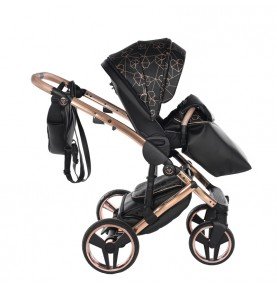 Universalus vežimėlis Junama Heart 2in1, Black/Copper