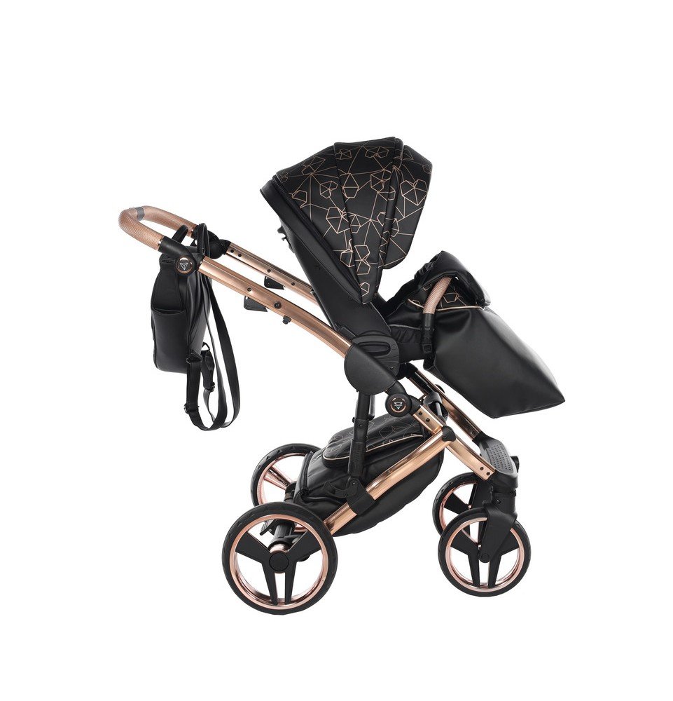 Universalus vežimėlis Junama Heart 2in1, Black/Copper
