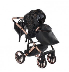 Universalus vežimėlis Junama Heart 2in1, Black/Copper
