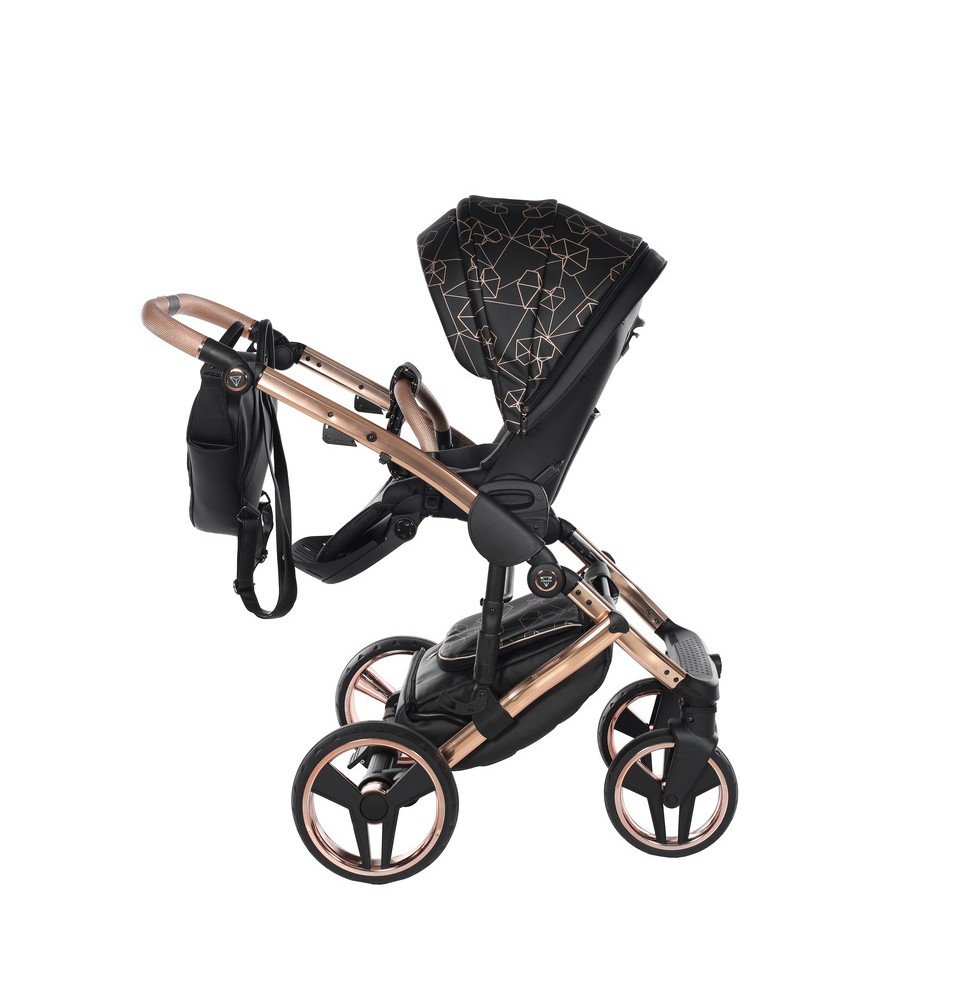 Universalus vežimėlis Junama Heart 2in1, Black/Copper