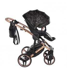 Universalus vežimėlis Junama Heart 2in1, Black/Copper