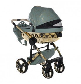 Universalus vežimėlis Junama Heart 3in1, Olive/Gold