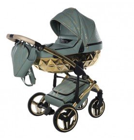 Universalus vežimėlis Junama Heart 3in1, Olive/Gold