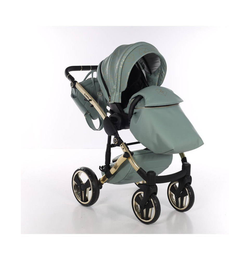 Universalus vežimėlis Junama Heart 3in1, Olive/Gold