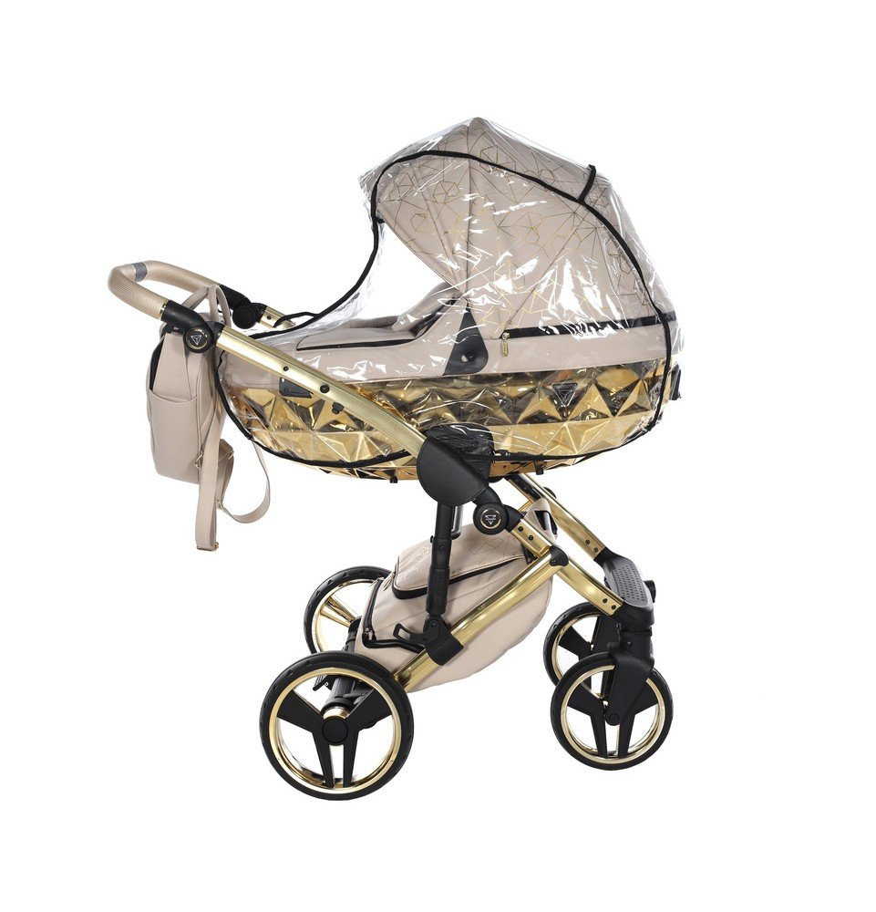 Universalus vežimėlis Junama Heart 3in1, Beige/Gold