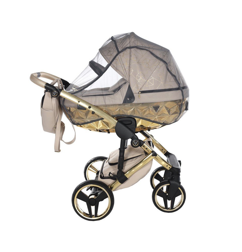 Universalus vežimėlis Junama Heart 3in1, Beige/Gold