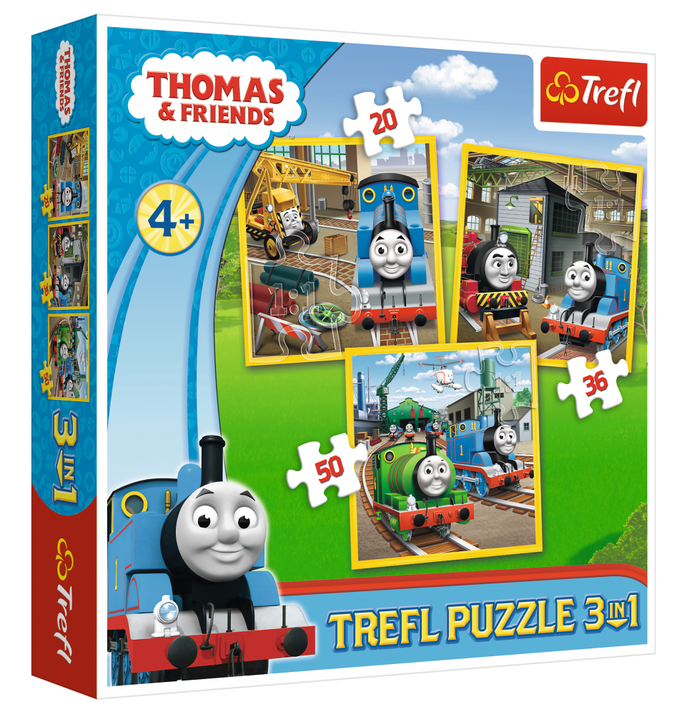 TREFL 3 dėlionių rinkinys „Thomas“