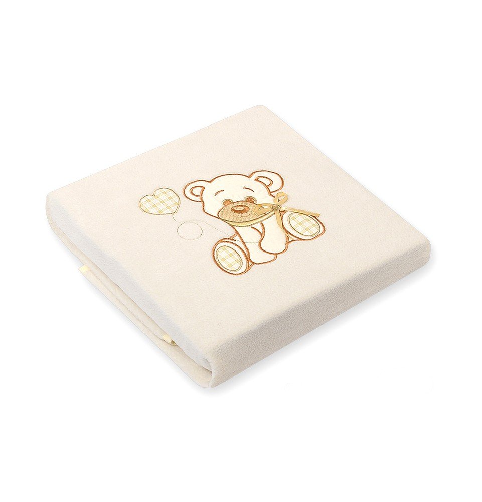 Antklodė kūdikiui Teddy Bear With a Bow Cream, 70x100cm