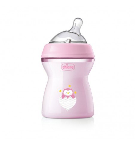 Maitinimo buteliukas Chicco Natural Feeling, 250 ml, Girl