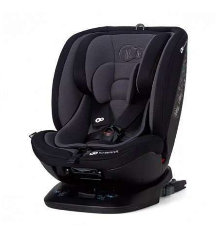 Automobilinė kėdutė Kinderkraft Xpedition (ISOFIX), juoda