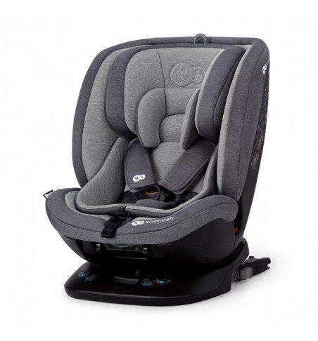 Automobilinė kėdutė Kinderkraft Xpedition (ISOFIX), pilka