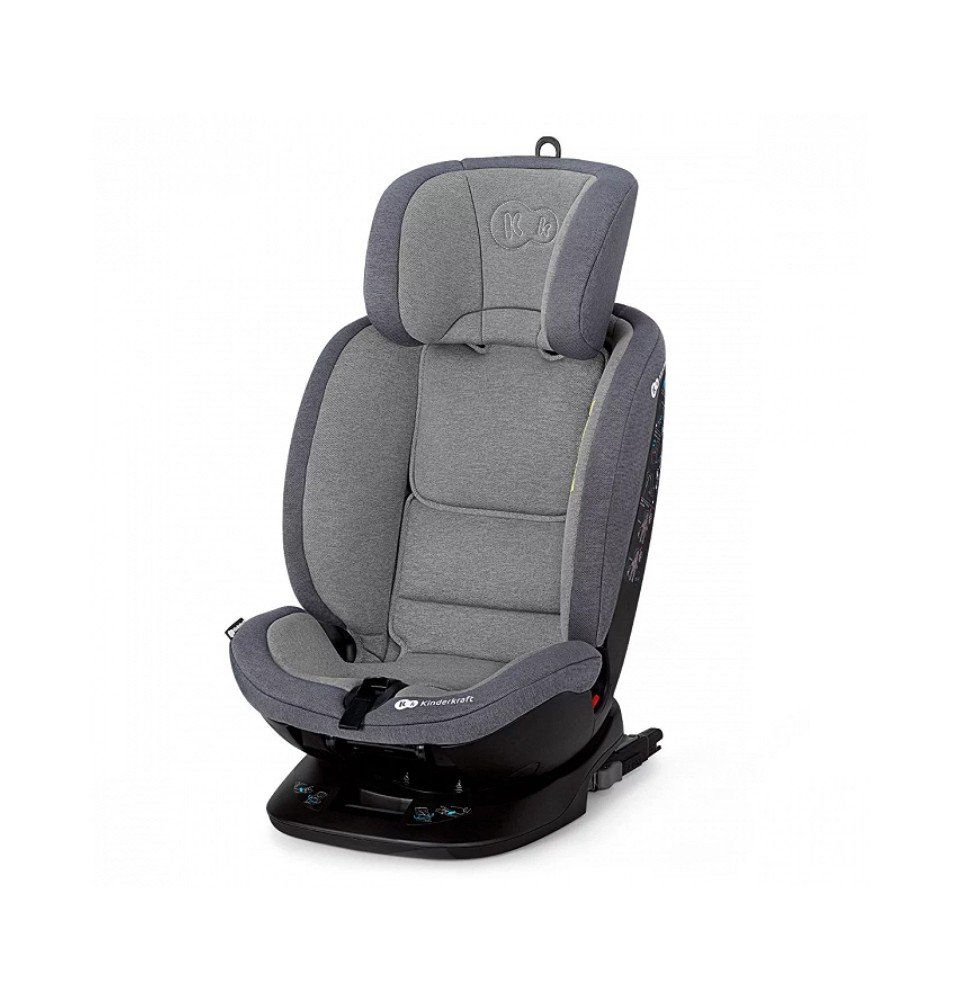 Automobilinė kėdutė Kinderkraft Xpedition (ISOFIX), pilka