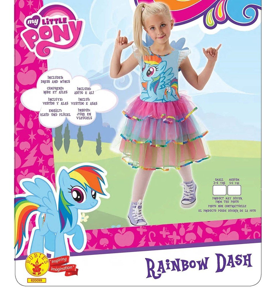 RUBIES Suknelė „Mažieji poniai: Rainbow Dash“