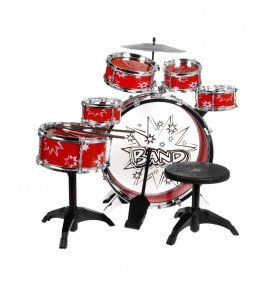 6 būgnų rinkinys Musical Studio, red
