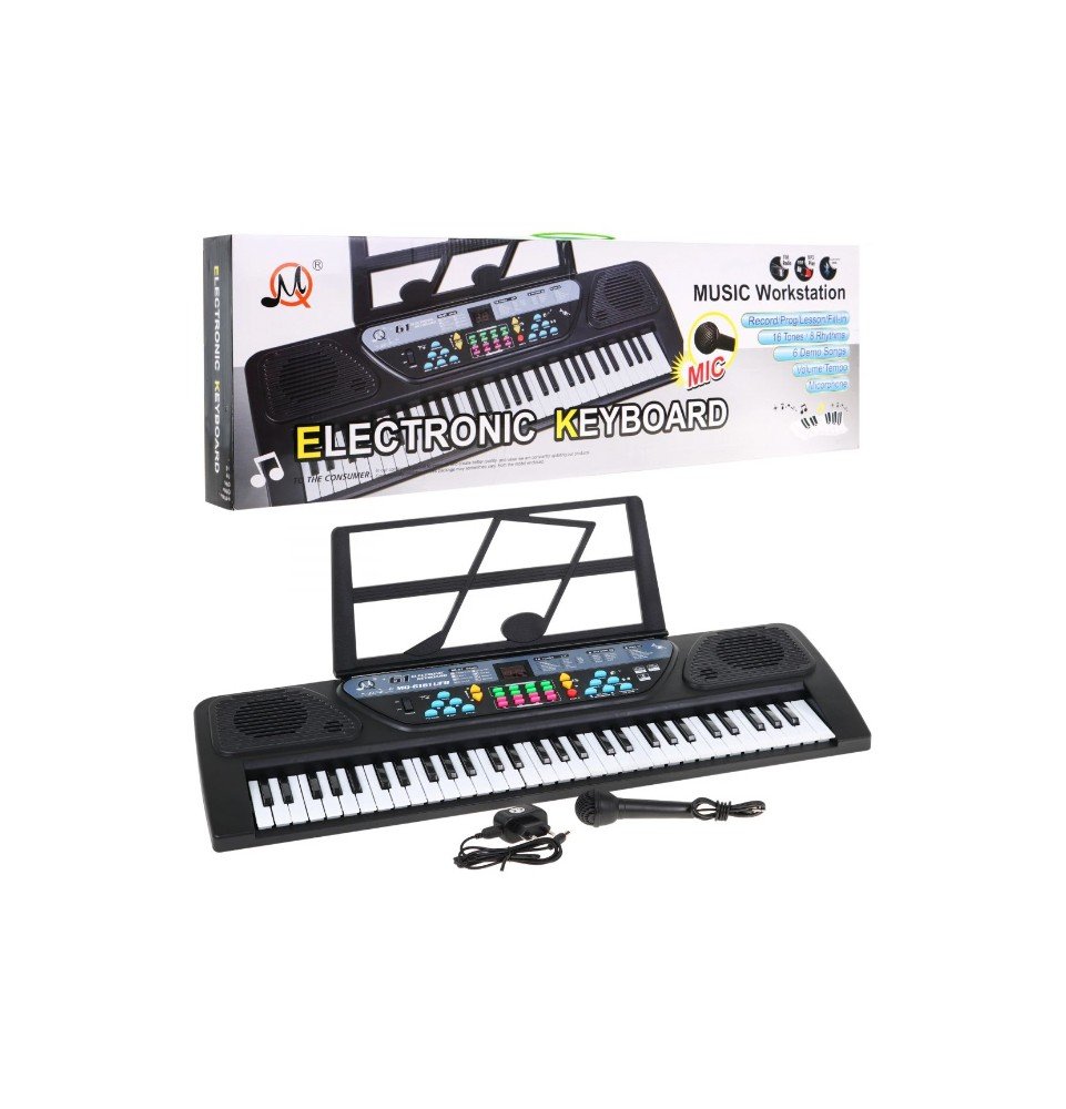Elektroninis pianinas su mikrofonu, 6161 Elektroninis pianinas su mikrofonu, 6161