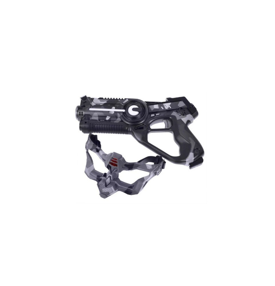 Žaislinis 2 lazerinių ginklų ir 2 kaukių rinkinys  Laser Tag Camo 4 Teams