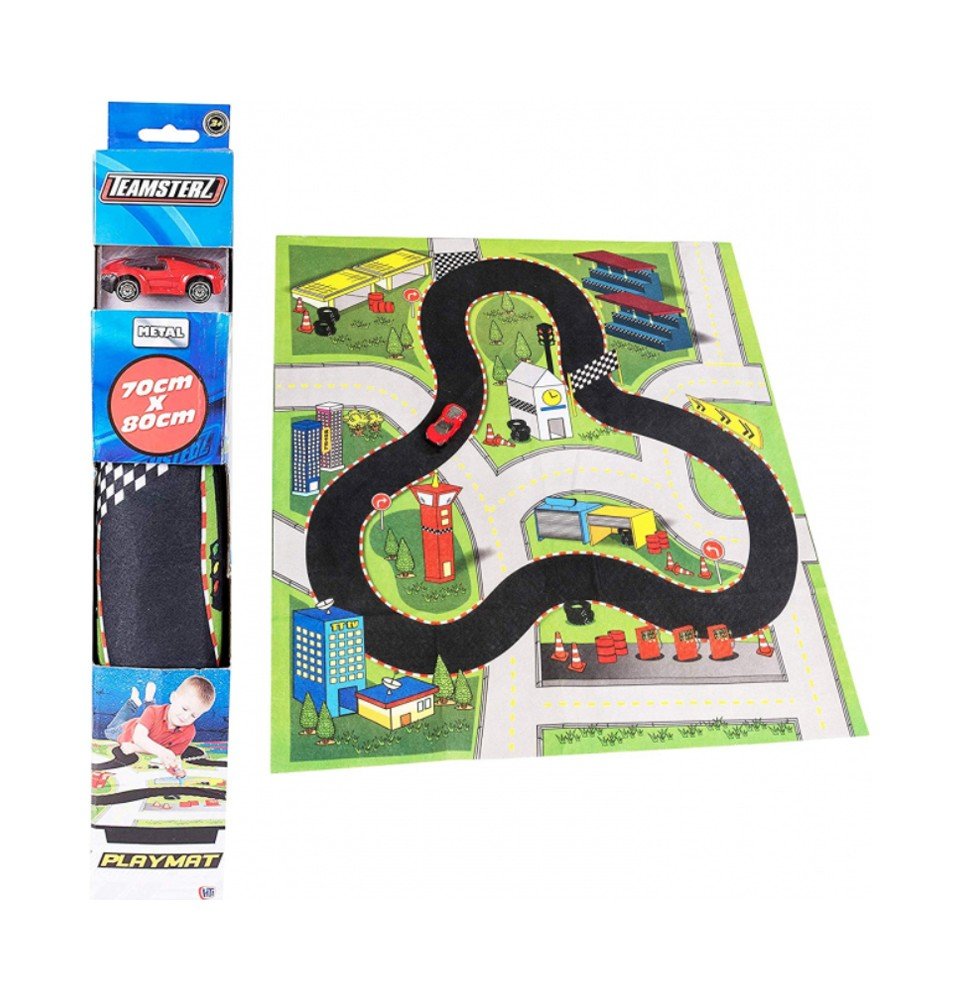 Žaidimų kilimėlis su mašinėle Teamsterz , 7,5 cm
