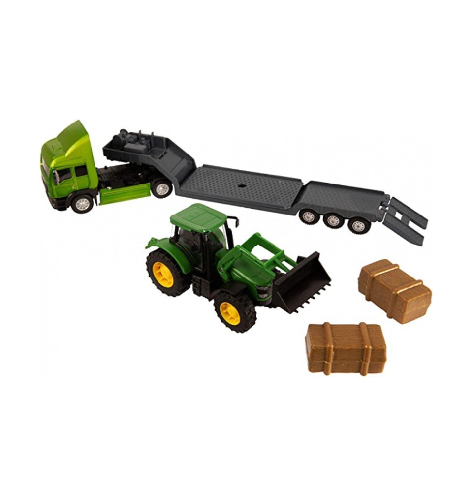 Traktoriaus transporteris Teamsterz, 10 cm, Green
