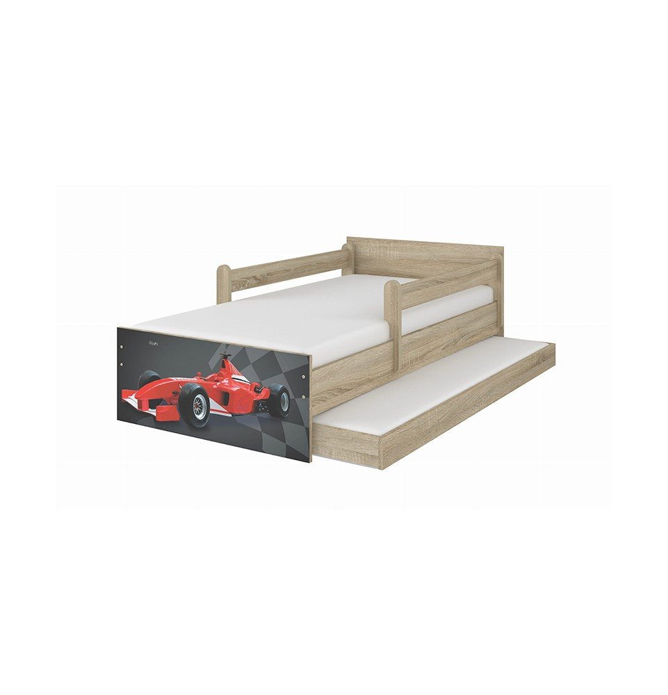 Vaikiška lova su stalčiumi Max Formula Wood, 160x80cm