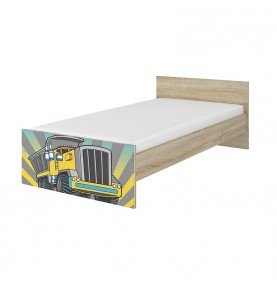 Vaikiška lova Max Truck Wood, 160x80cm