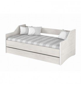 Vaikiška lova su stalčiumi Lulu II Surf, balta, 160 x 80 cm