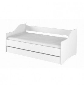 Vaikiška lova su stalčiumi Lulu II White, 160x80cm