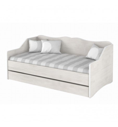 Vaikiška lova su stalčiumi Lulu Surf White, 160x80cm