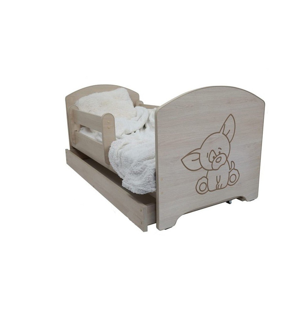 Vaikiška lova su stalčiumi Oskar X Decorated Chihuahua, 160x80cm