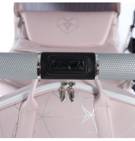 Universalus vežimėlis Junama Heart 3in1, Pink/Silver