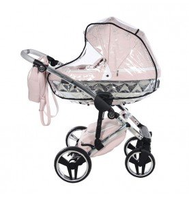 Universalus vežimėlis Junama Heart 3in1, Pink/Silver