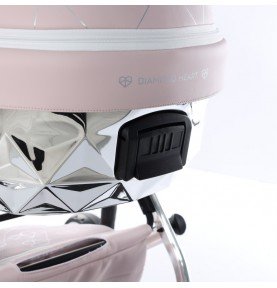 Universalus vežimėlis Junama Heart 3in1, Pink/Silver