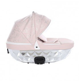 Universalus vežimėlis Junama Heart 3in1, Pink/Silver