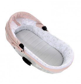 Universalus vežimėlis Junama Heart 3in1, Pink/Silver