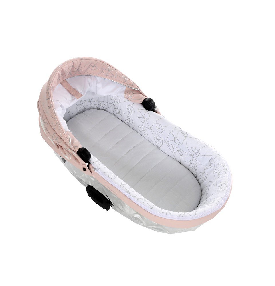 Universalus vežimėlis Junama Heart 3in1, Pink/Silver