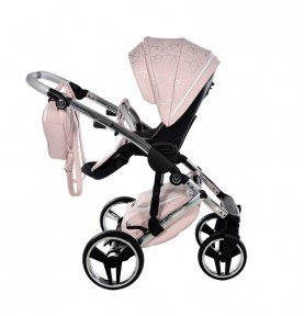 Universalus vežimėlis Junama Heart 3in1, Pink/Silver