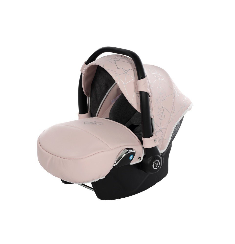 Universalus vežimėlis Junama Heart 3in1, Pink/Silver