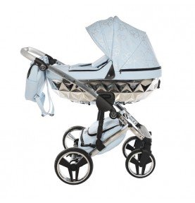 Universalus vežimėlis Junama Heart 3in1, Light blue/Silver