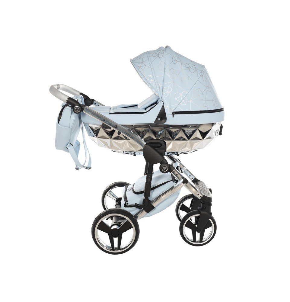 Universalus vežimėlis Junama Heart 3in1, Light blue/Silver