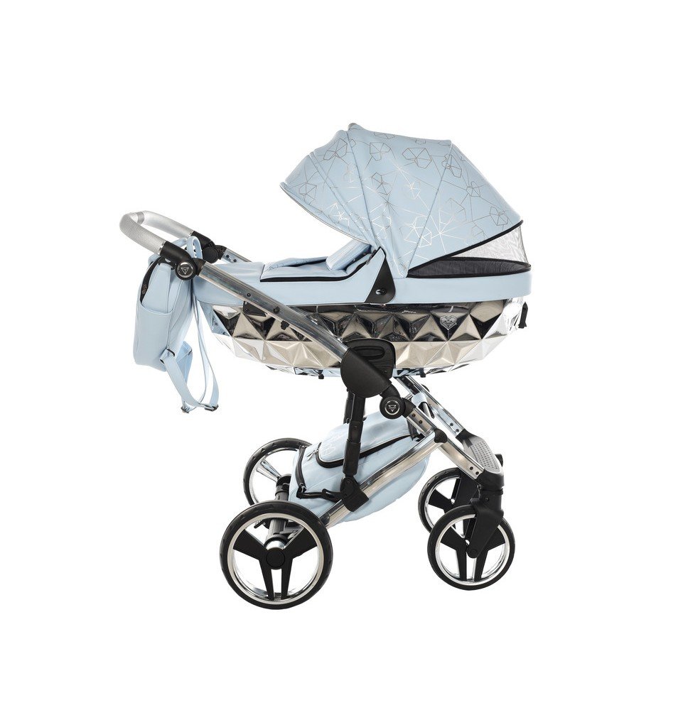 Universalus vežimėlis Junama Heart 3in1, Light blue/Silver