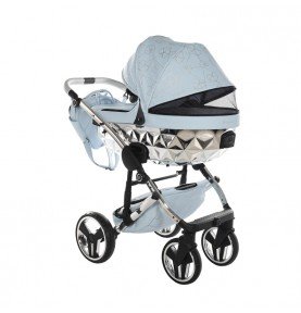 Universalus vežimėlis Junama Heart 3in1, Light blue/Silver