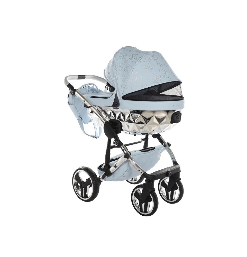 Universalus vežimėlis Junama Heart 3in1, Light blue/Silver