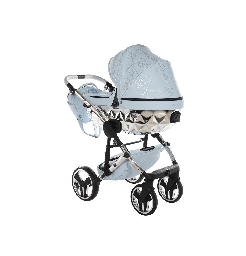 Universalus vežimėlis Junama Heart 3in1, Light blue/Silver