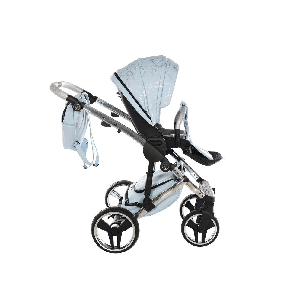 Universalus vežimėlis Junama Heart 3in1, Light blue/Silver