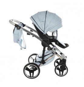 Universalus vežimėlis Junama Heart 3in1, Light blue/Silver