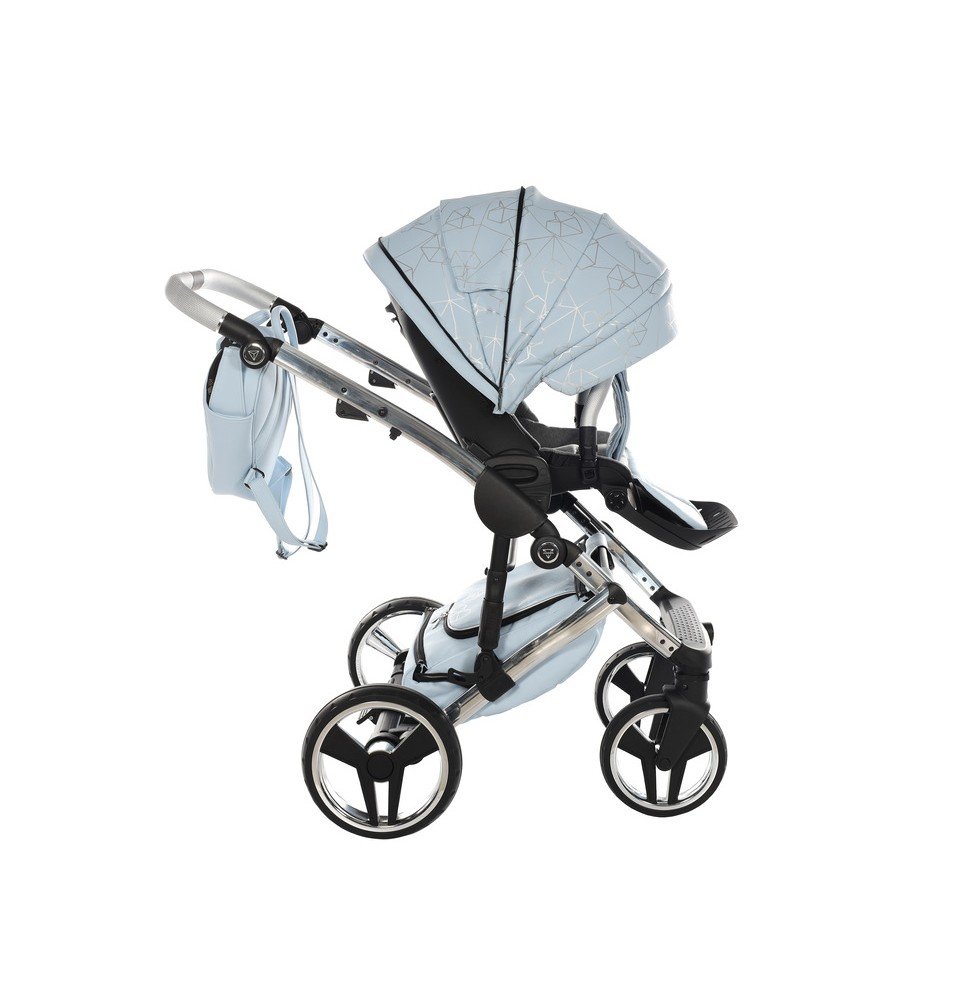 Universalus vežimėlis Junama Heart 3in1, Light blue/Silver