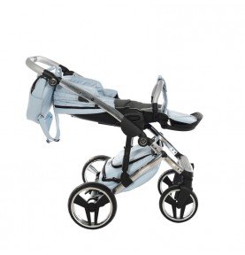 Universalus vežimėlis Junama Heart 3in1, Light blue/Silver