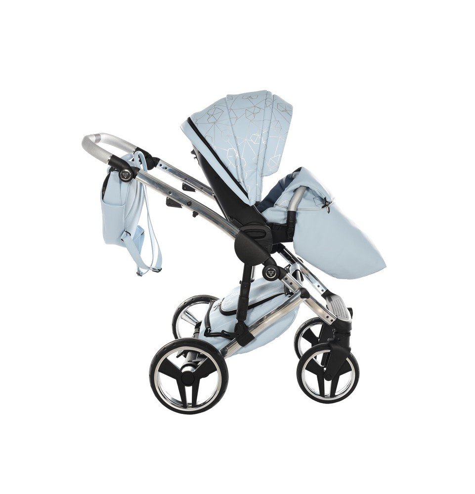 Universalus vežimėlis Junama Heart 3in1, Light blue/Silver