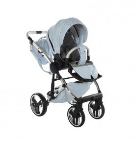 Universalus vežimėlis Junama Heart 3in1, Light blue/Silver