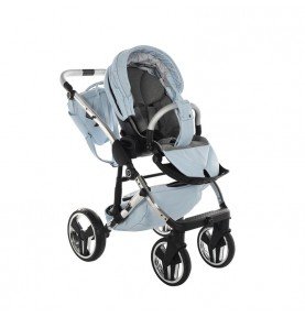 Universalus vežimėlis Junama Heart 3in1, Light blue/Silver